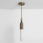 Colonnette Alabaster Rod Mini Pendant Light