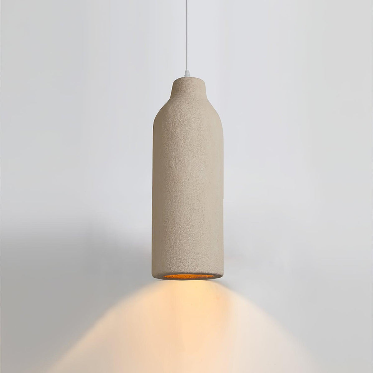 Barrel Shape Pendant Light ∅ 7.1″ x H 19.7″ / Dia 18cm x H 50cm / Beige Pendant light