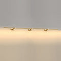 Minimalist Linear Wall Lamp Long ∅ 91″ x H 2″ / Gold & Warm Light Wall lamp