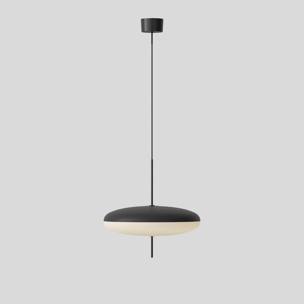 Model 2065 Pendant Lamp ? 19.7″ x H 21.7″ / Dia 50cm x H 55cm (plastic lampshade) / Black Pendant light