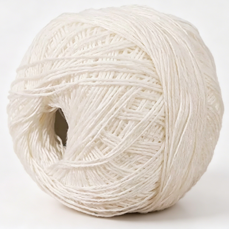 Baumwolle-Leinen Mischgarn – 500g Häkelgarn & Strickgarn – 1,5mm Stärke – Atmungsaktives Naturgarn für Sommermode