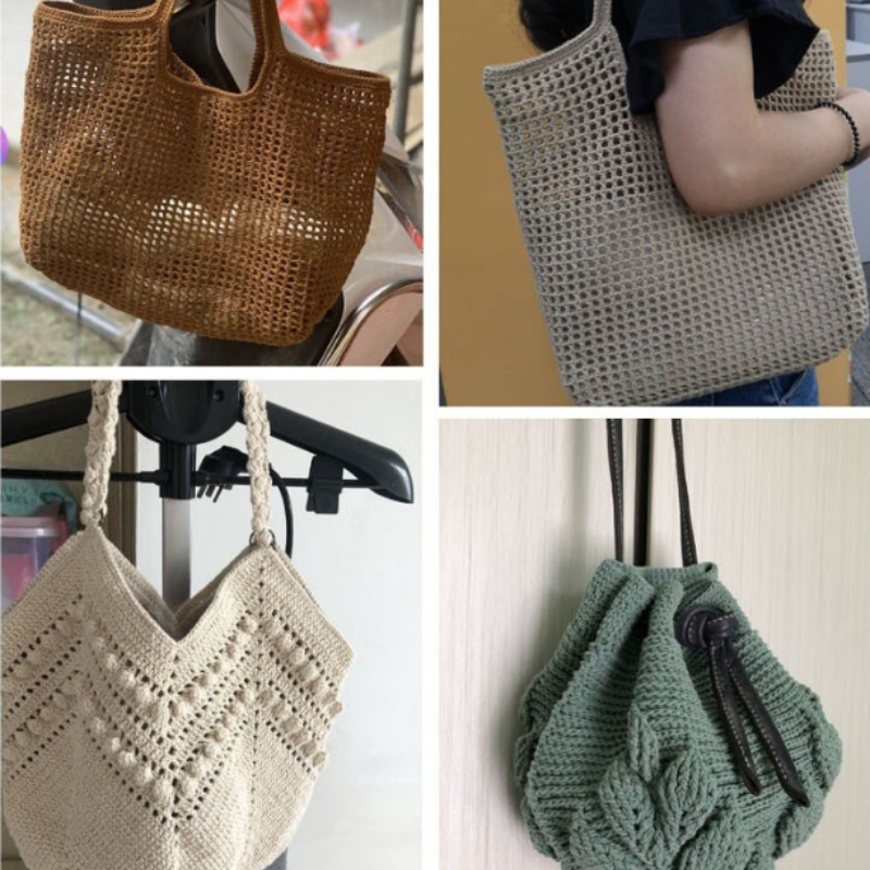 9-fädiges Baumwolle-Leinen-Garn – 100g Knäuel (ca. 150m) – 1,3mm Stärke – Formstabiles Häkelgarn für Taschen & Mützen