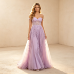 Elegantes Maxi-Abendkleid mit Spitze – Stilvolles V-Ausschnitt Spaghettiträger Festkleid