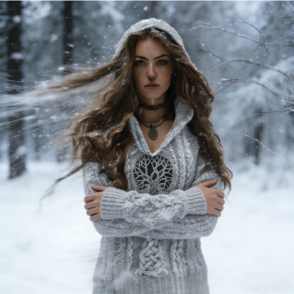 3D-Druck Herbst Winter Damen Kapuzenpullover – Keltischer Knoten Size S-5XL