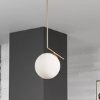 Dainolite Pendant Lamp W 30cm x D 30cm x H 70cm / Gold + White Pendant light