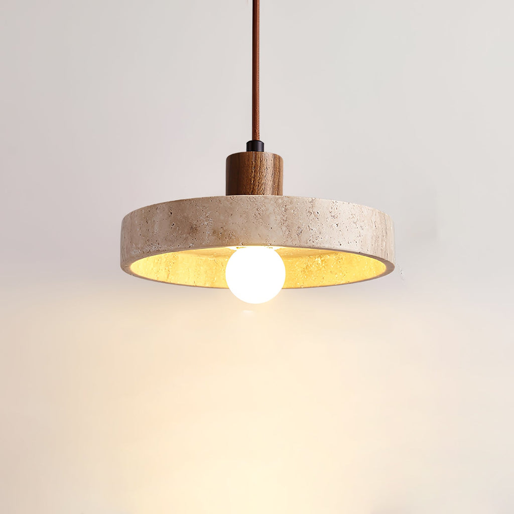 Piedra Travertine Pendant Light