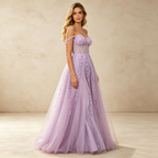 Elegantes Maxi-Abendkleid mit Spitze – Stilvolles V-Ausschnitt Spaghettiträger Festkleid