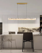 Linear Alabaster Chandelier Chandelier
