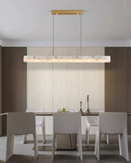 Linear Alabaster Chandelier Chandelier