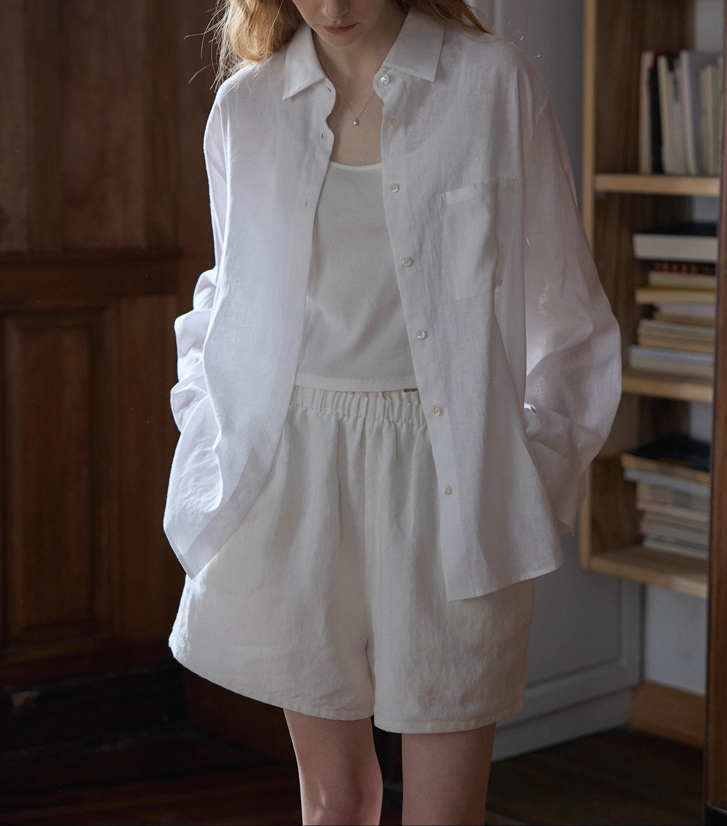 Weiße Leinenbluse: Premium Leinen, Nachhaltig, Luftig & Locker, Hemd S-XL