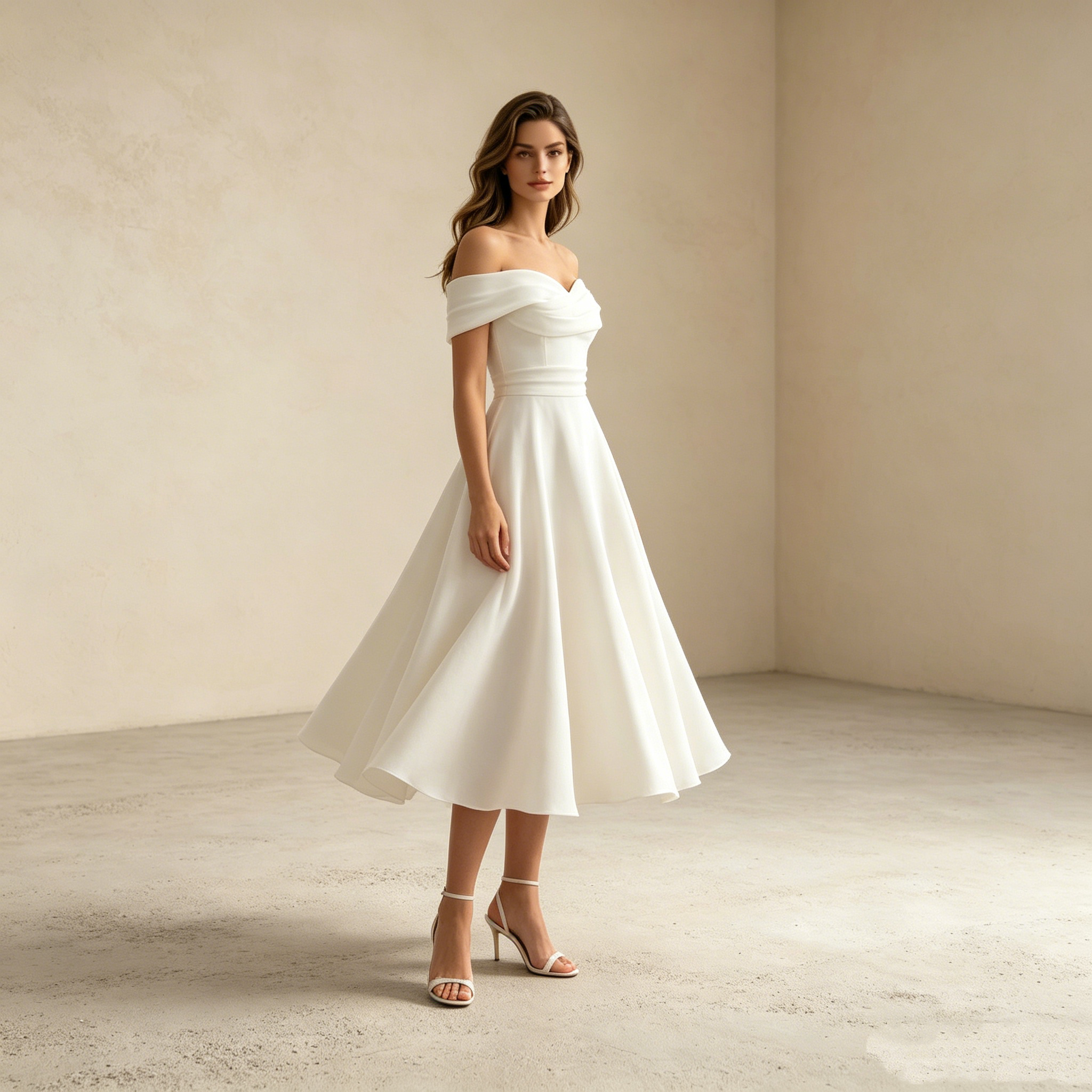 Elegantes One-Shoulder Abendkleid Altrosa – Schickes Falten-Festkleid mit Tüll