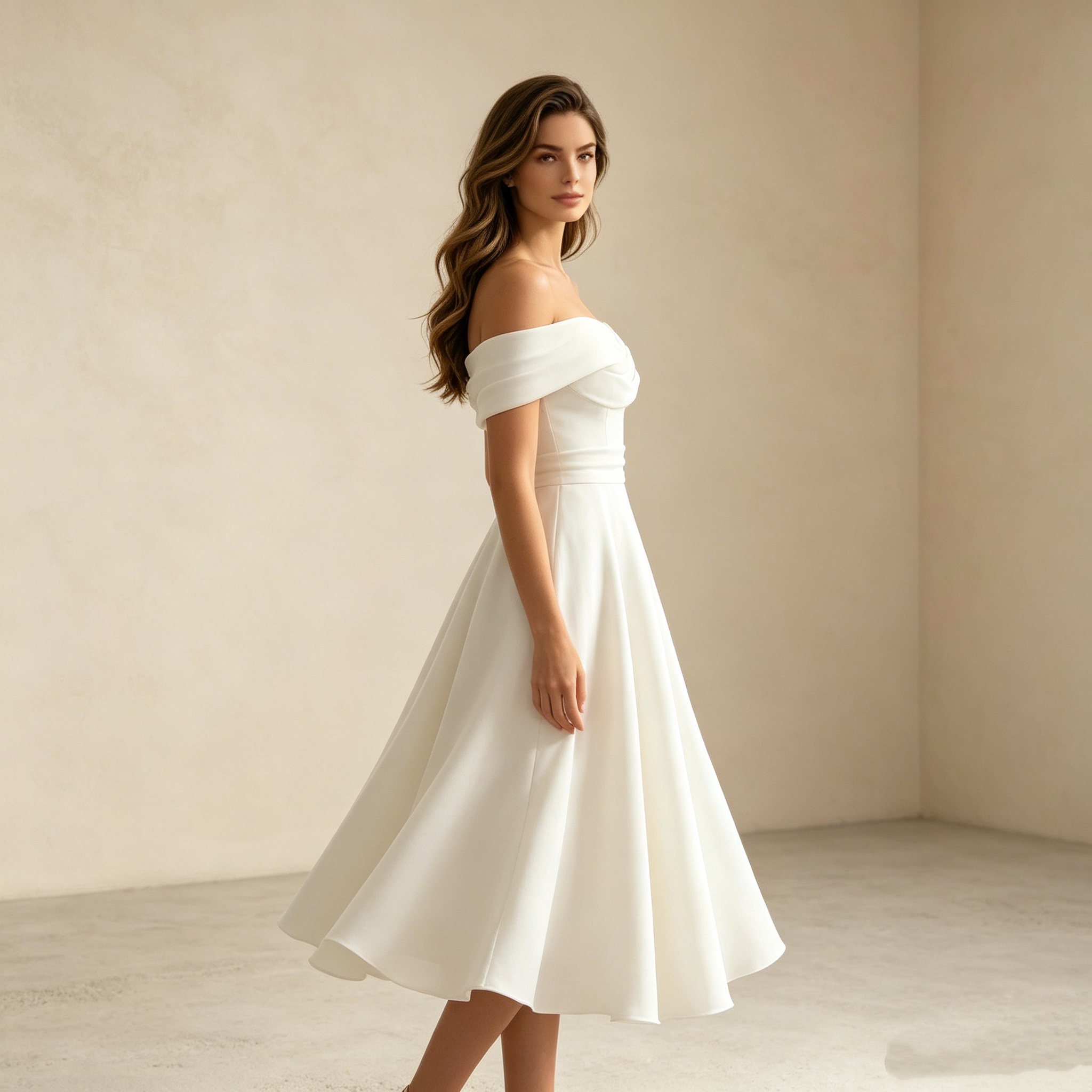 Elegantes One-Shoulder Abendkleid Altrosa – Schickes Falten-Festkleid mit Tüll