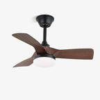 Silver Curve Ceiling Fan Light
