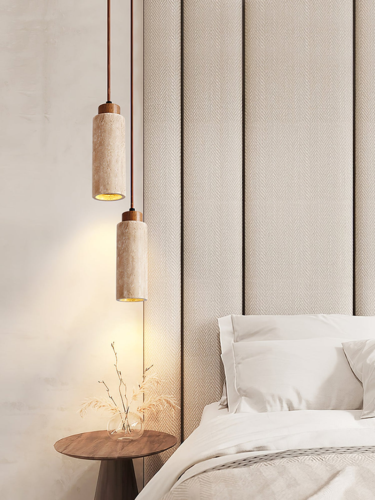 Solvara Travertine Pendant Lamp