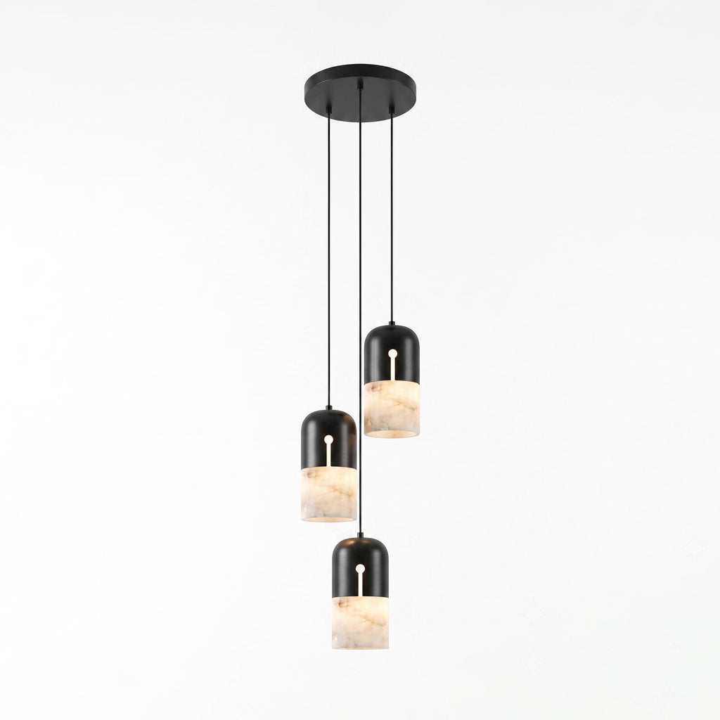 Duotone Capsule Alabaster Pendant Lamp