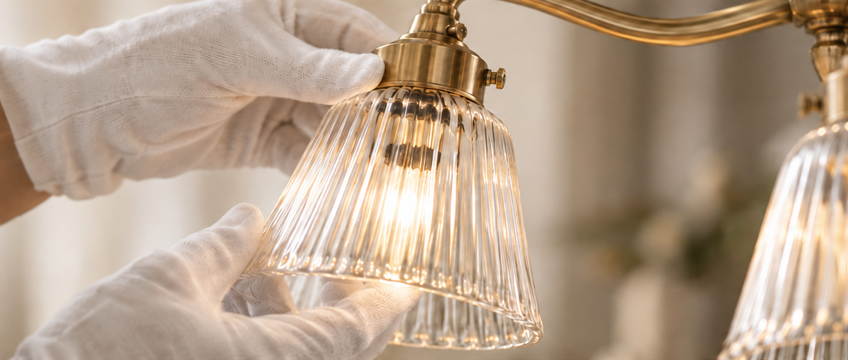 Final inspection of a lighting fixture