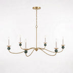 Meander Brass Chandelier