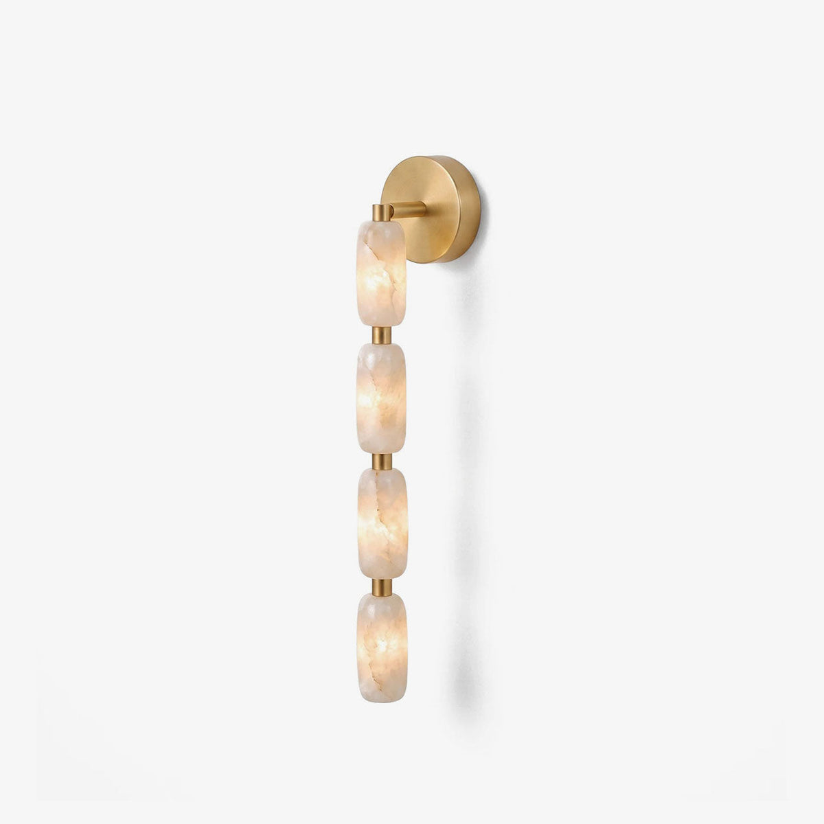 Chaplet Beaded Alabaster Wall Sconce
