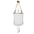 Provence Linen Pendant Light ∅ 13.8″ x H 19.7″ / Dia 35cm x H 50cm / Black & White Pendant light