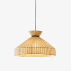 Bellflower Fluted Jute Pendant Lamp