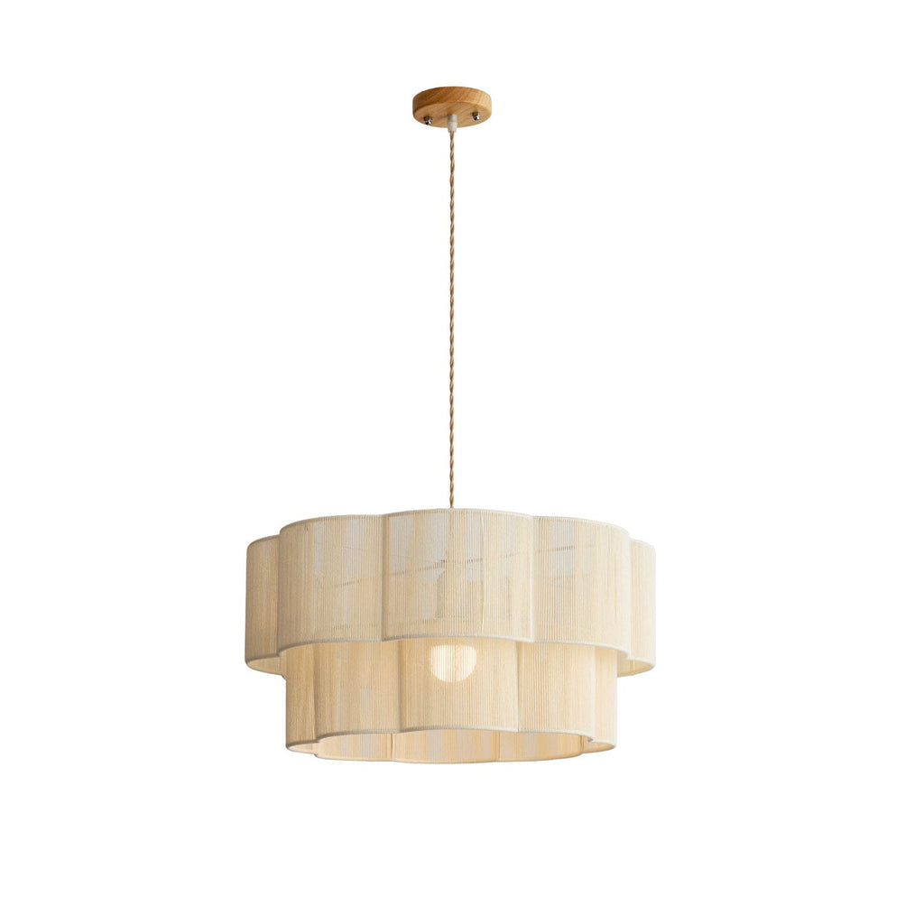 Peony Cotton Cord Pendant Lamp
