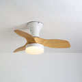 Brisa Ceiling Fan Light Wood Grain & White: ∅ 27.6″ x H 11.0″ / Three-color Changing Light 1001 Ceiling fan light