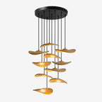 Gyre Wood Blade Chandelier