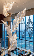 Falling Leaves Glass Chandelier Chandelier