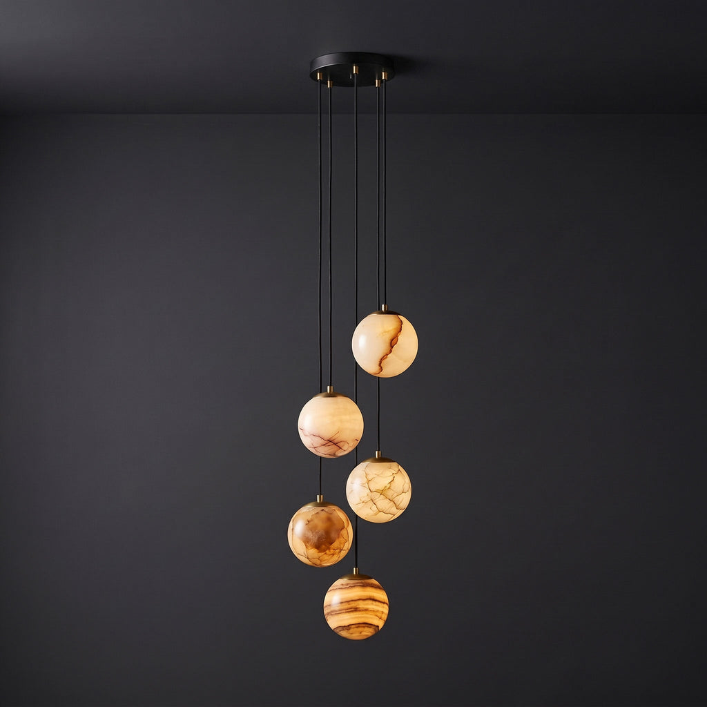 Sultana Alabaster Cluster Chandelier