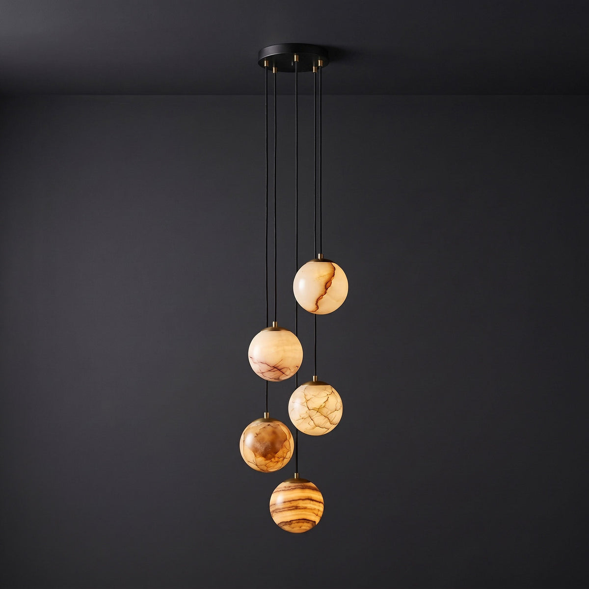 Sultana Alabaster Cluster Chandelier