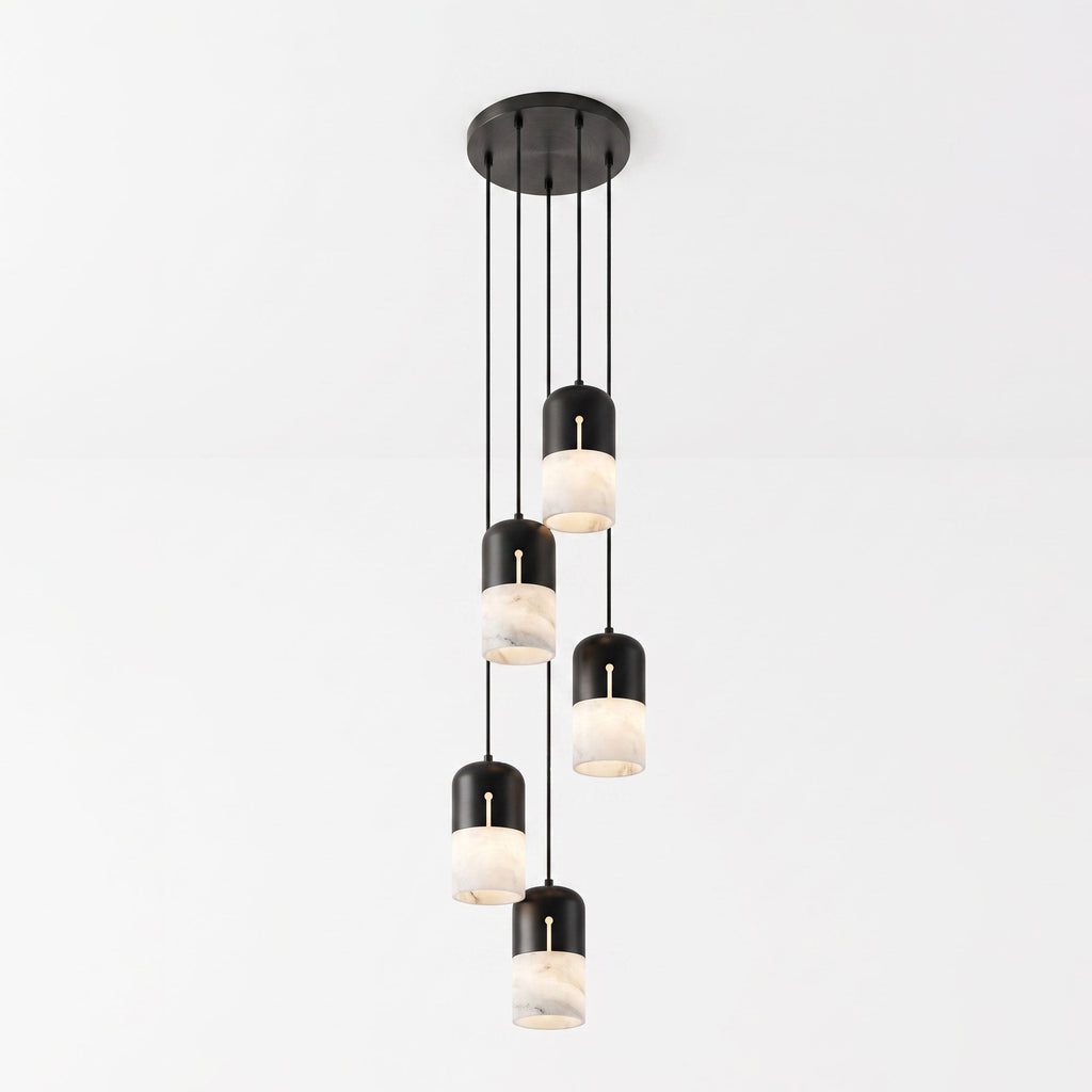 Duotone Capsule Alabaster Pendant Lamp