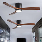 Nordic Wooden Ceiling Fan Light