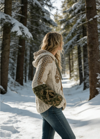 3D-Druck Damen Wikinger Lebensbaum Winter-Wärme 3D-Druck Kapuzenpullover – Größe S-5XL