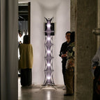 Noir Mesh Tower Floor Lamp