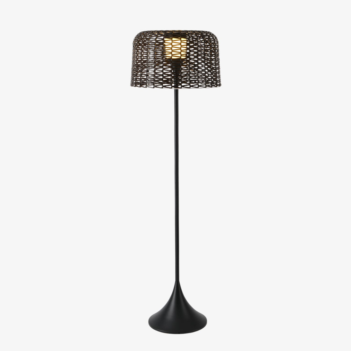 Callum Woven Solar Floor Lamp