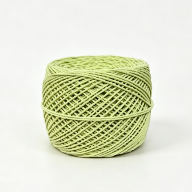 9-fädiges Baumwolle-Leinen-Garn – 100g Knäuel (ca. 150m) – 1,3mm Stärke – Formstabiles Häkelgarn für Taschen & Mützen