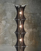 Noir Mesh Tower Floor Lamp