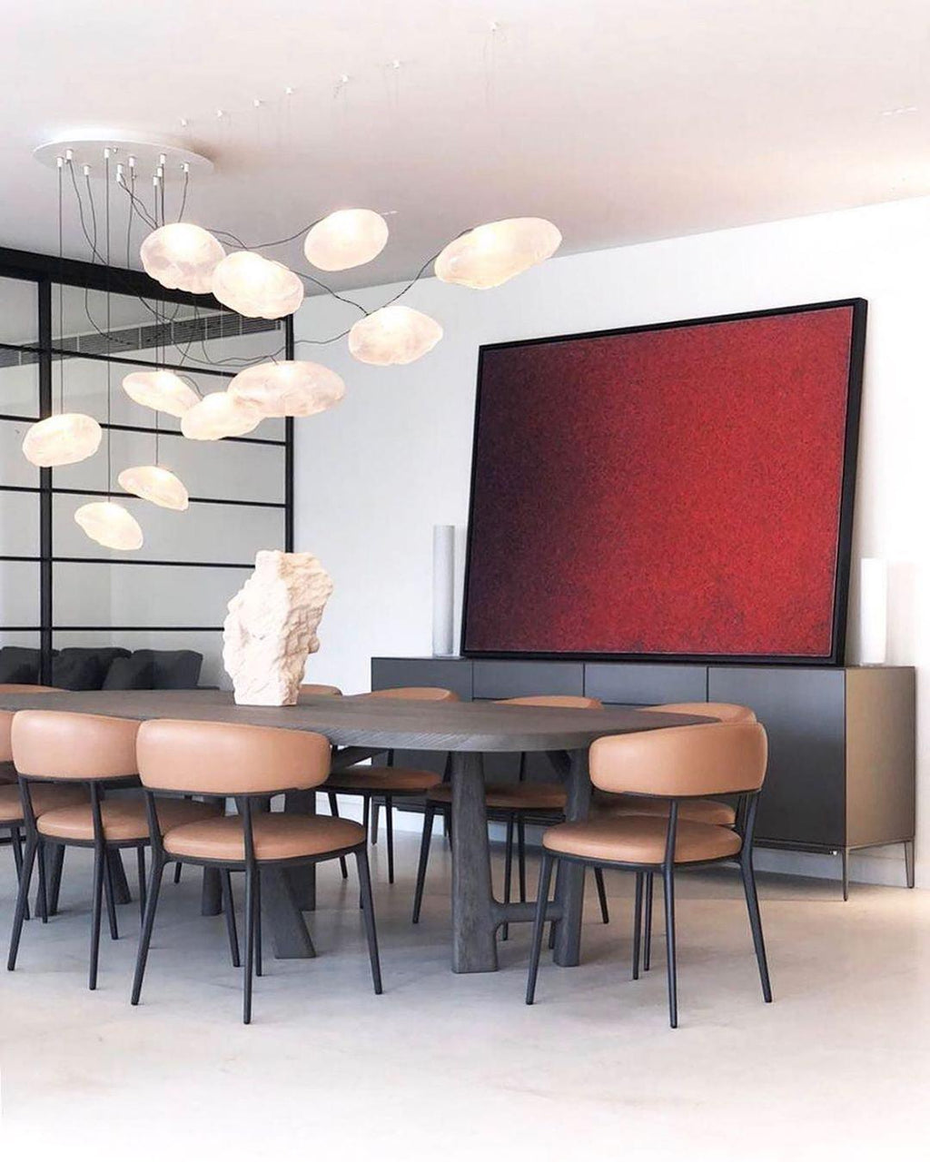 Blown Glass Mesh Pendant Light 1001 Pendant light