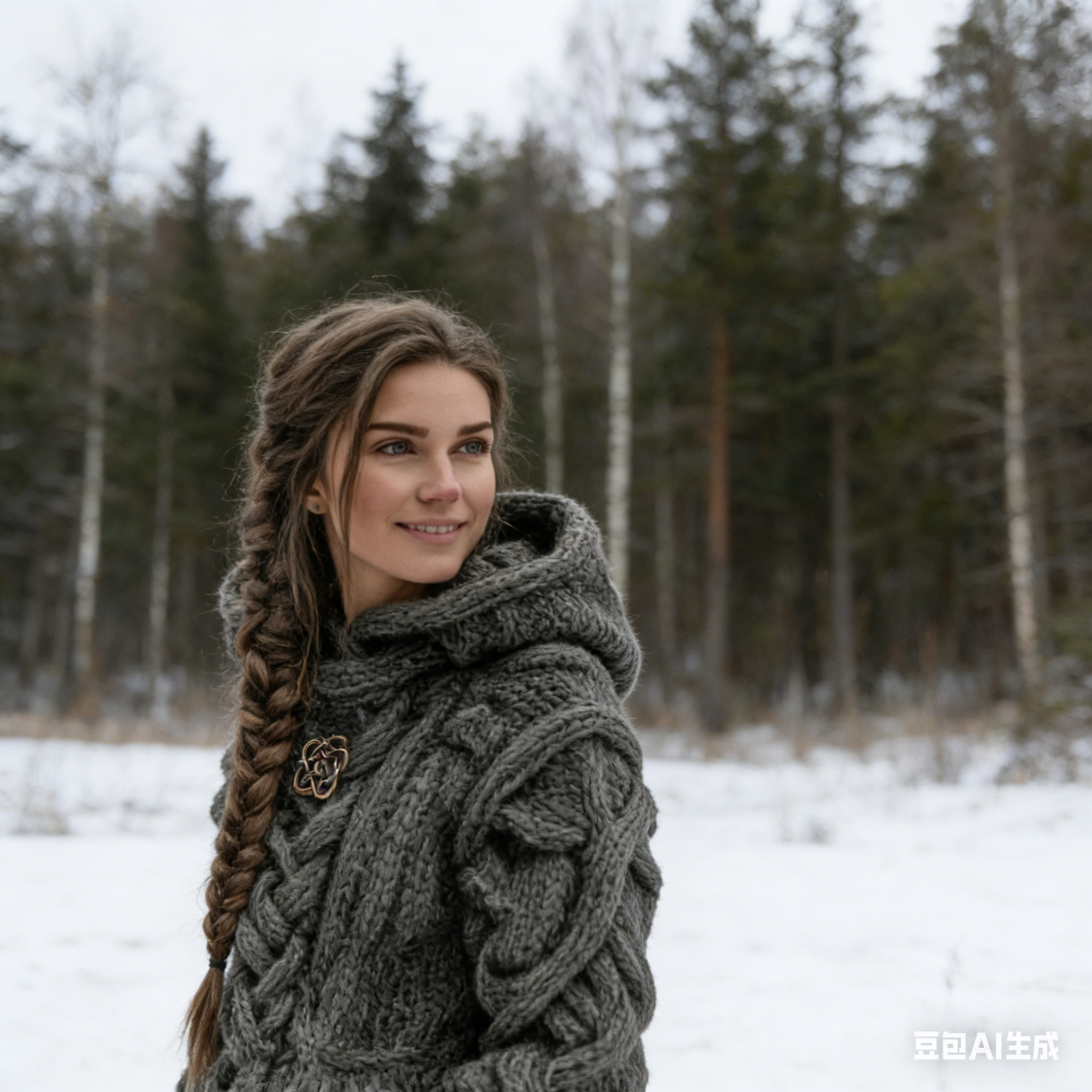 Damen Vintage Keltischer Knoten Kunst Strick Kapuzenpullover Aran-Stil Size S-5XL