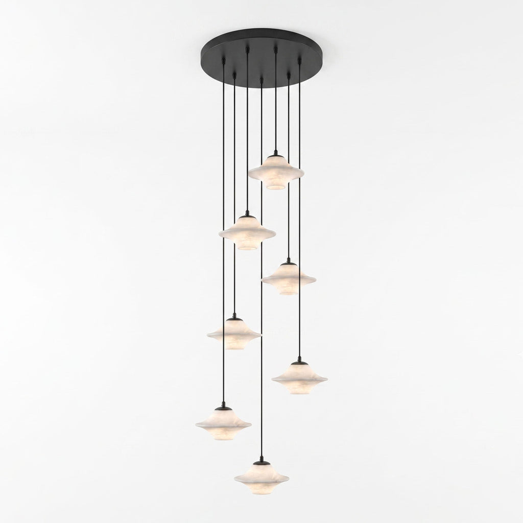 Saucer Alabaster Pendant Light