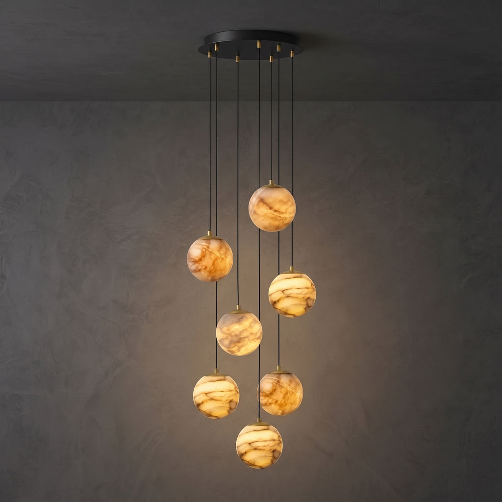 Sultana Alabaster Cluster Chandelier
