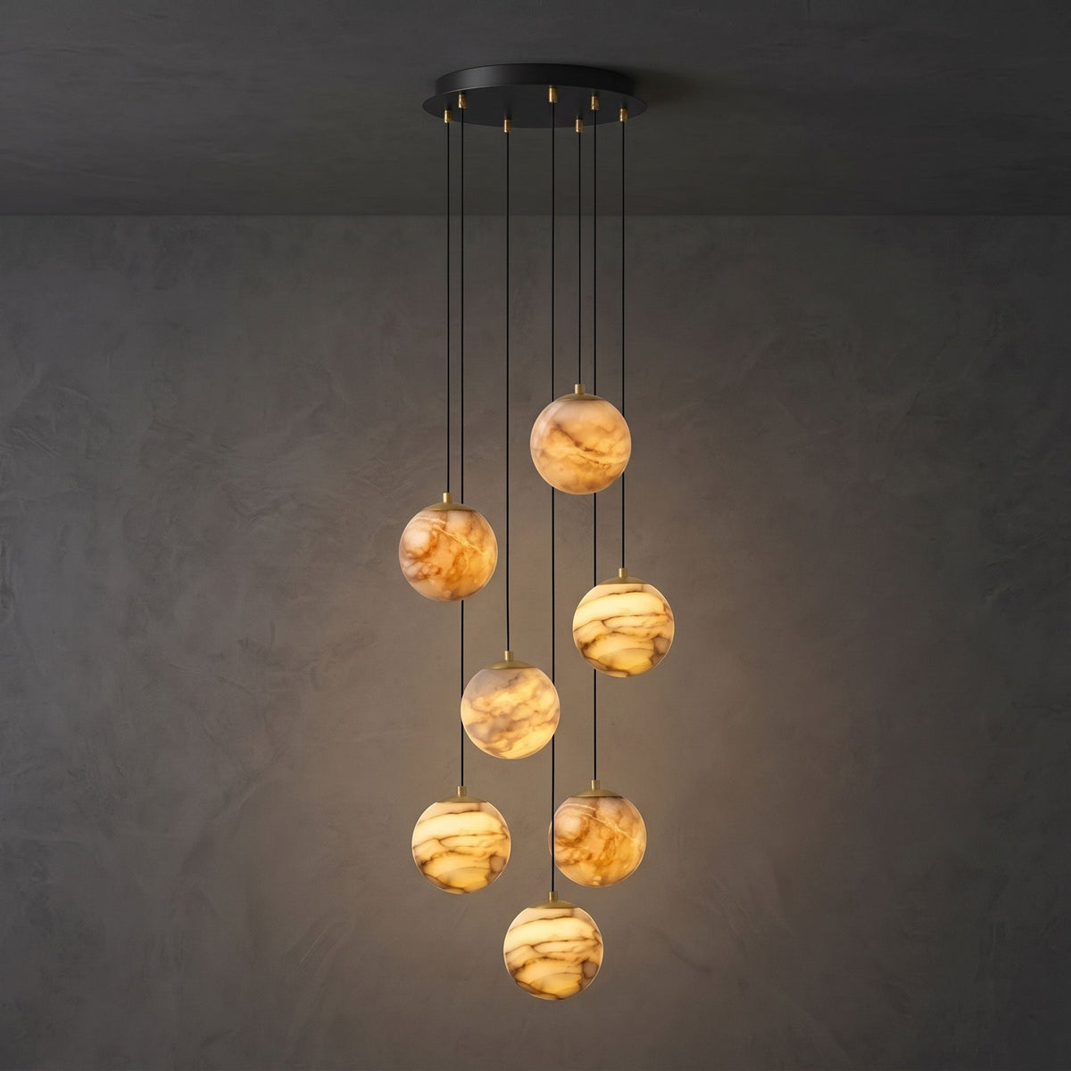 Sultana Alabaster Cluster Chandelier