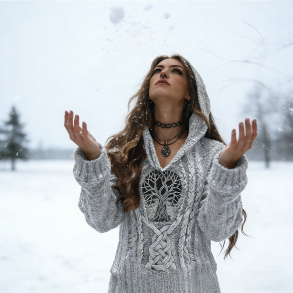 3D-Druck Herbst Winter Damen Kapuzenpullover – Keltischer Knoten Size S-5XL