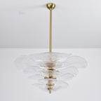Petals Gold Murano Chandelier