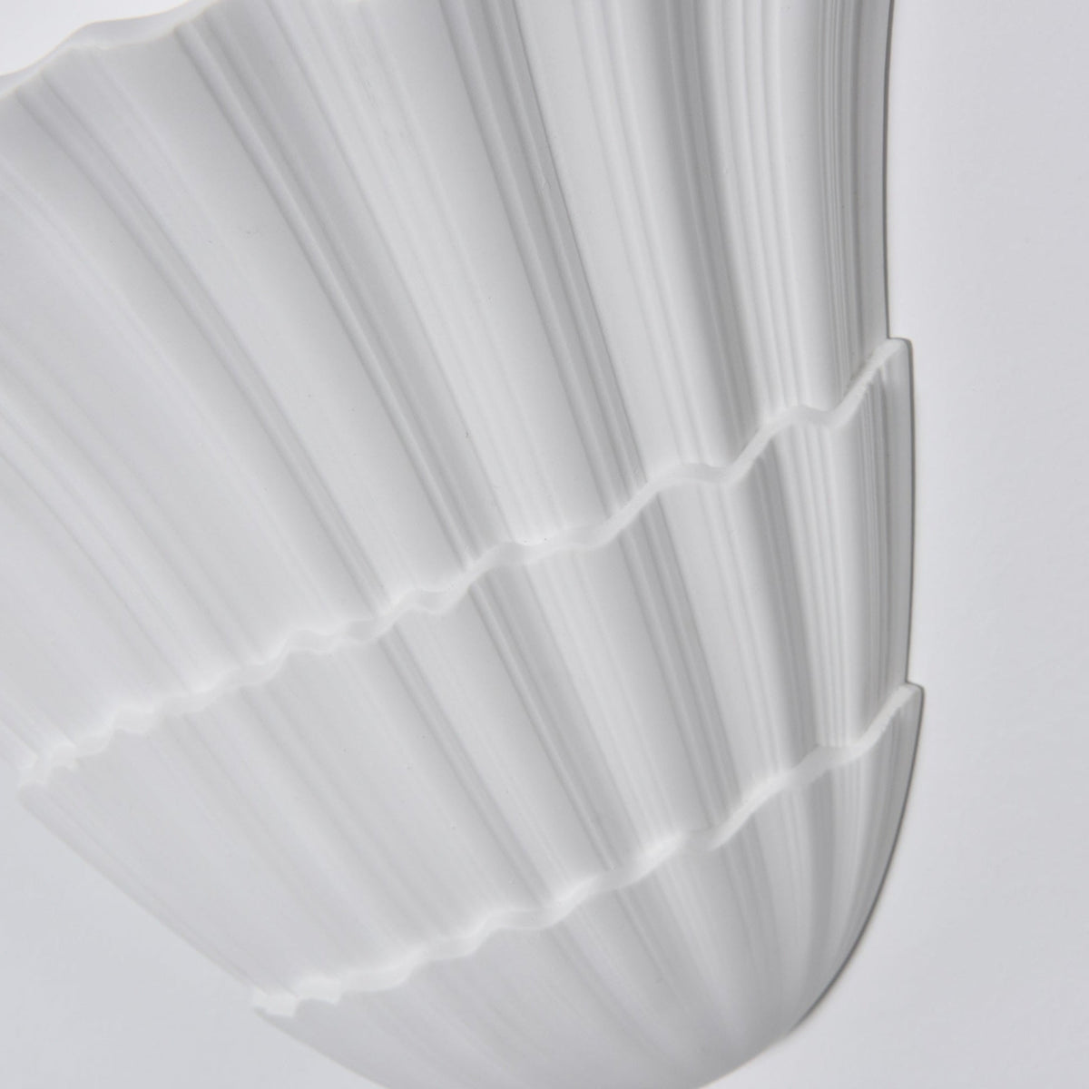 Pleated Shell Wall Light