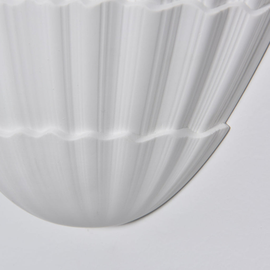Pleated Shell Wall Light