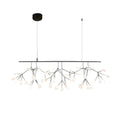 Long Style Firefly LED Chandelier Model A L 39.4″ x W 15.7″ / L 100cm x W 40cm / Black & Warm Light / Wall switch