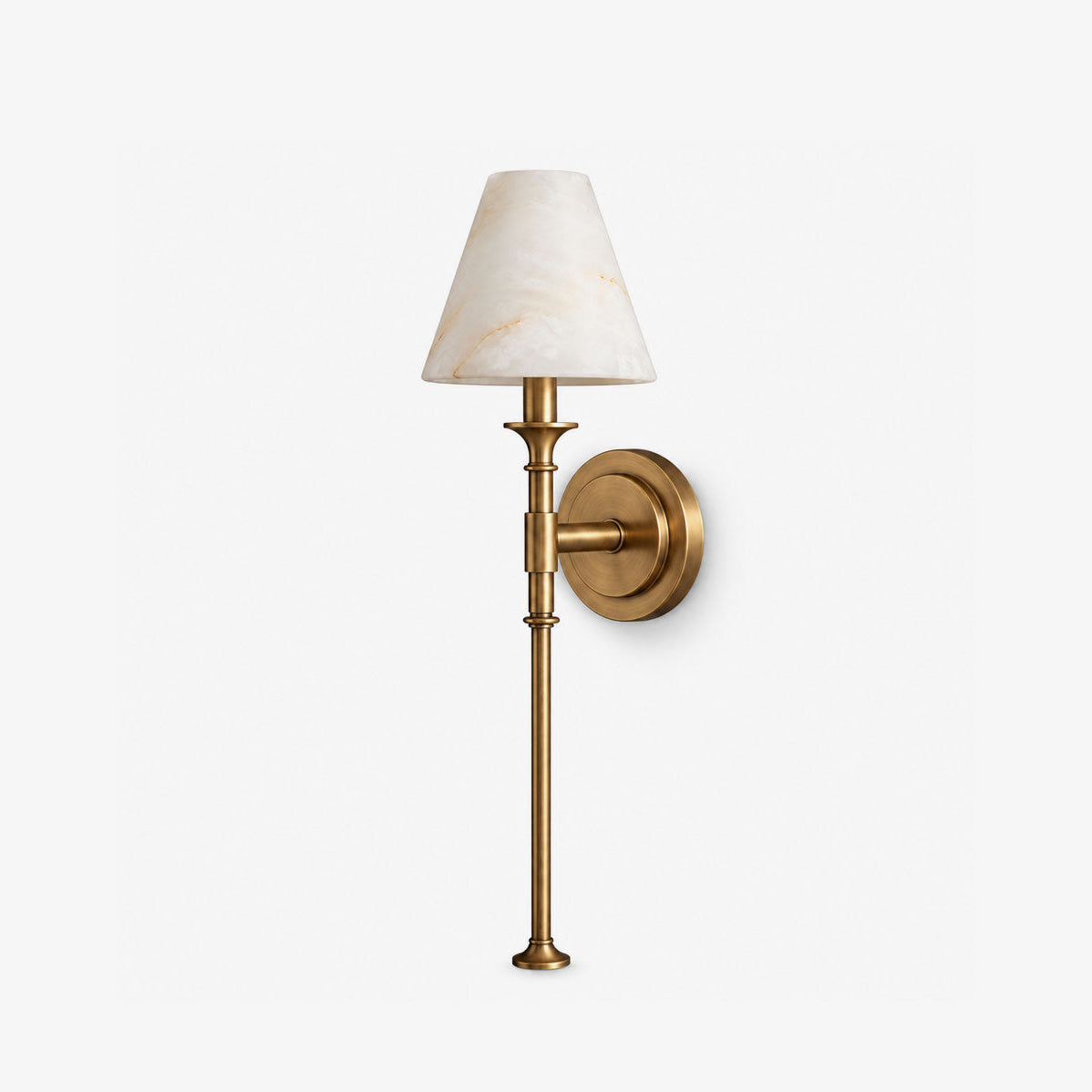Peruvelle Alabaster Torch Wall Sconce