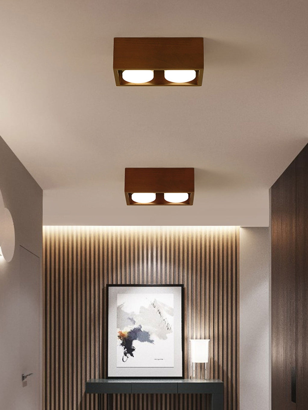Cobra Wood Ceiling Light