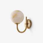 Crescelle Alabaster Globe Wall Sconce